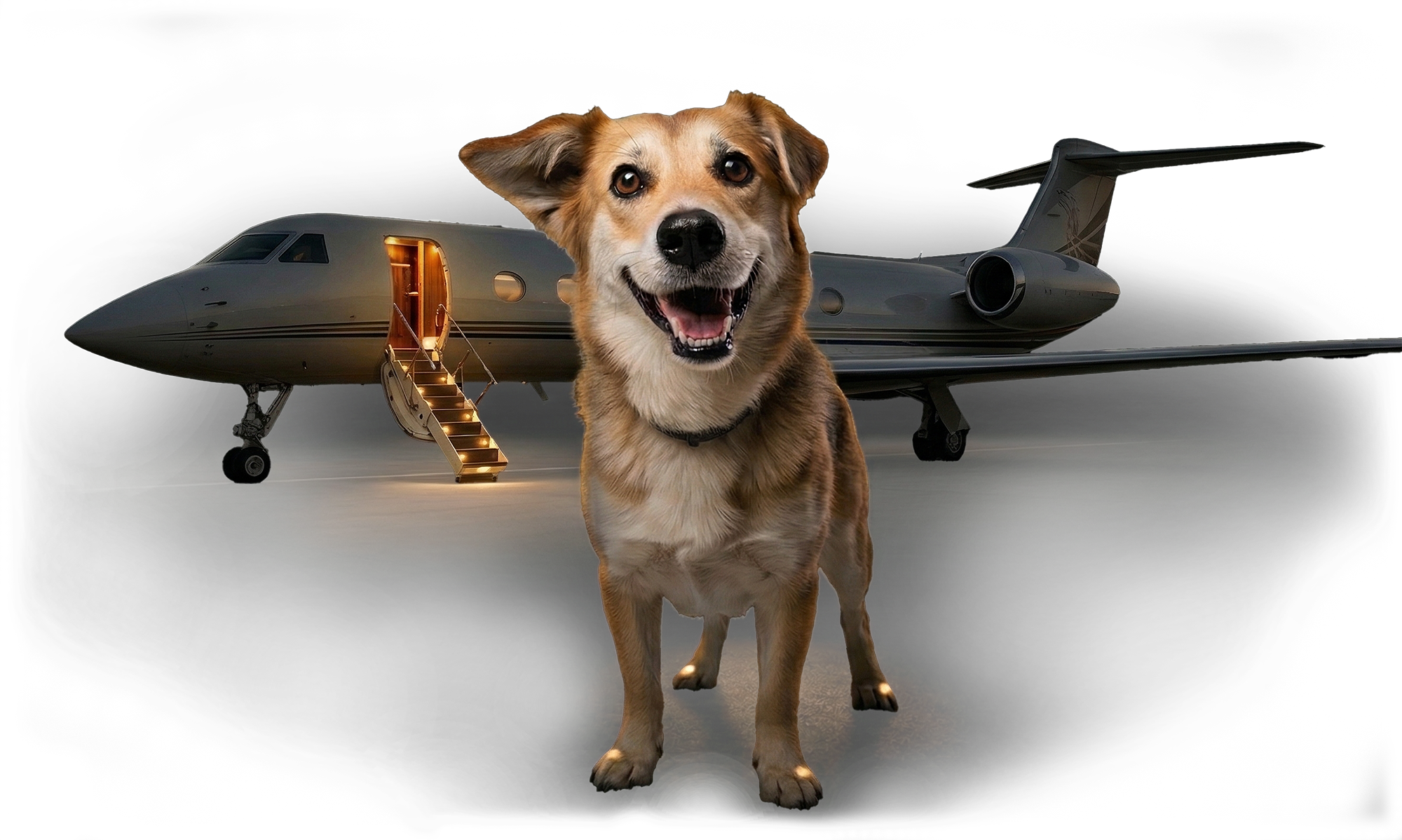 Private Jet Dog